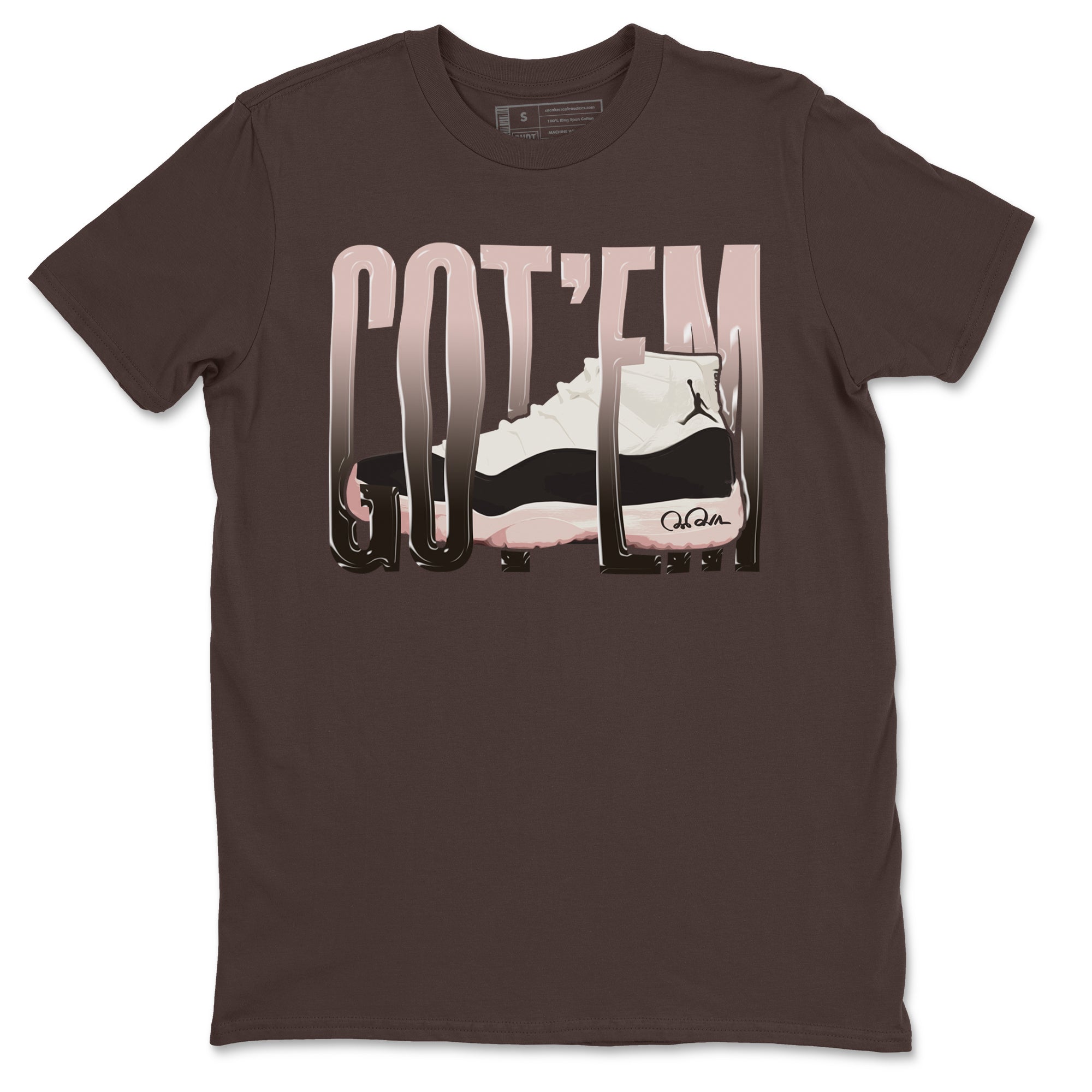 Air Jordan 11 Neapolitan shirt to match jordans Wiggling Gotem sneaker tees AJ11 Neapolitan SNRT Sneaker Release Tees Unisex Dark Chocolate 2 T-Shirt