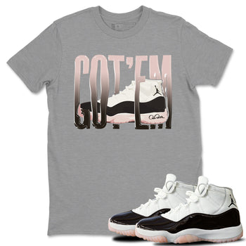 Air Jordan 11 Neapolitan shirt to match jordans Wiggling Gotem sneaker tees AJ11 Neapolitan SNRT Sneaker Release Tees Unisex Heather Grey 1 T-Shirt