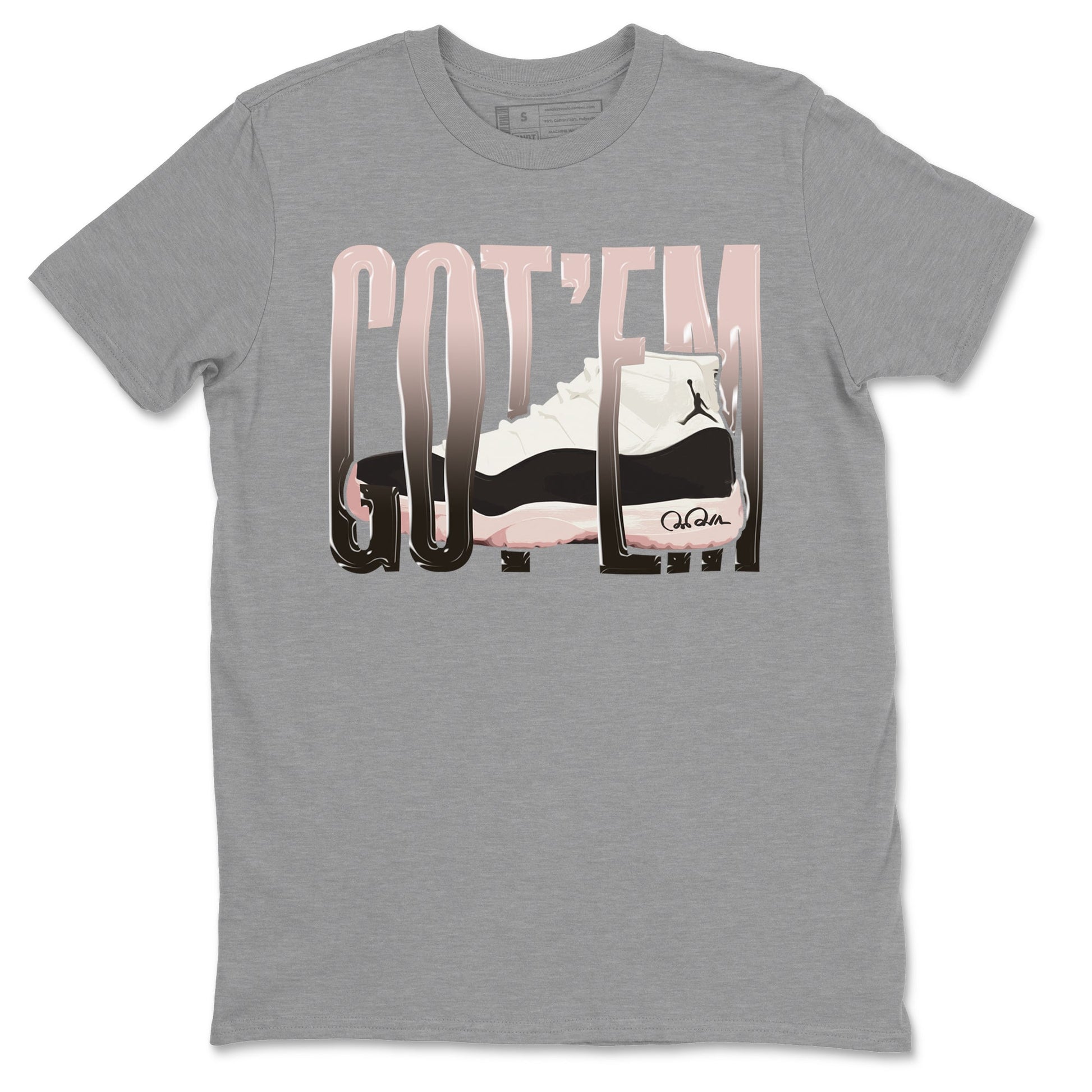 Air Jordan 11 Neapolitan shirt to match jordans Wiggling Gotem sneaker tees AJ11 Neapolitan SNRT Sneaker Release Tees Unisex Heather Grey 2 T-Shirt