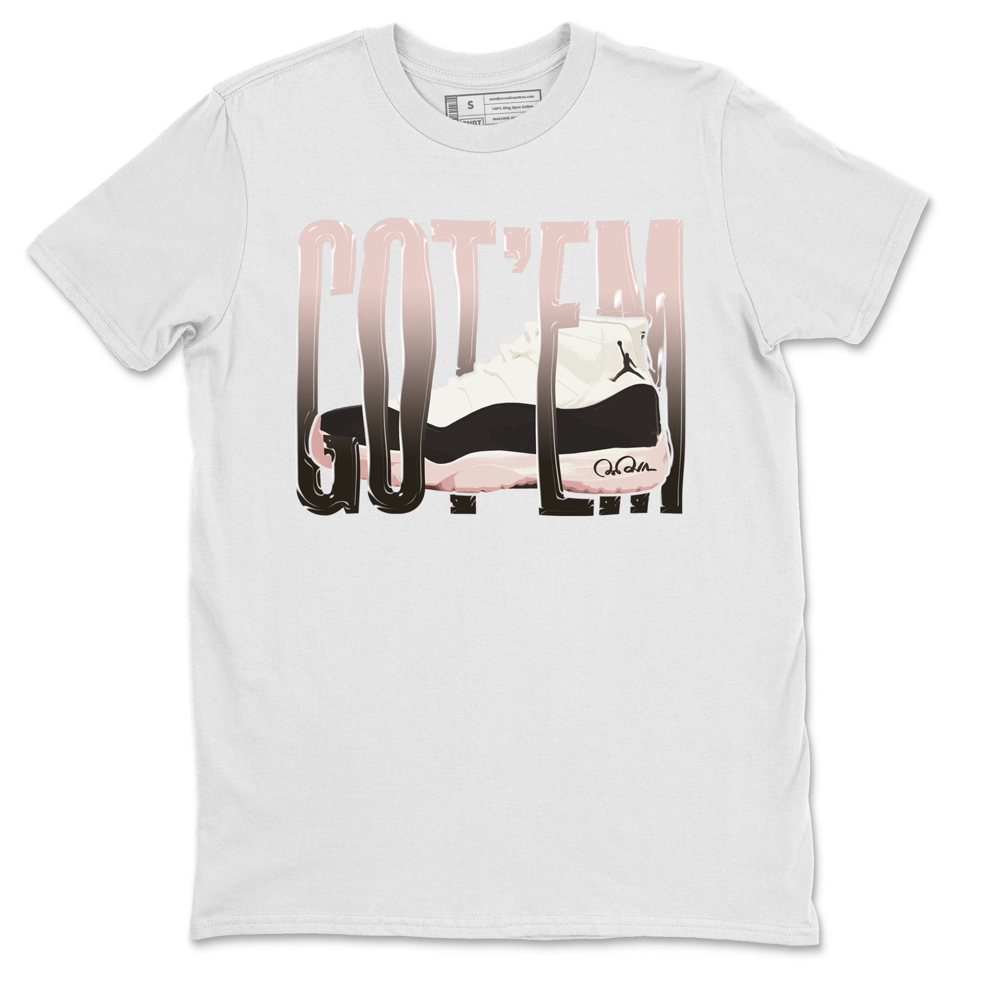 Air Jordan 11 Neapolitan shirt to match jordans Wiggling Gotem sneaker tees AJ11 Neapolitan SNRT Sneaker Release Tees Unisex White 2 T-Shirt