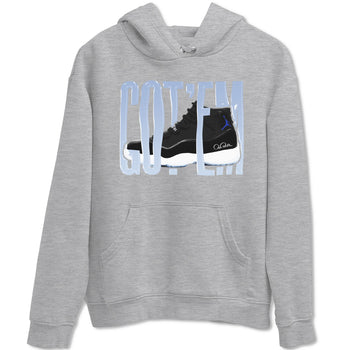 11s Black and Varsity Royal shirt to match jordans Wiggling Gotem sneaker tees Air Jordan 11 Black/Varsity Royal SNRT Sneaker Release Tees Unisex Heather Grey 2 T-Shirt