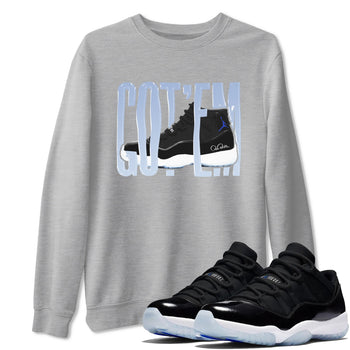 11s Black and Varsity Royal shirt to match jordans Wiggling Gotem sneaker tees Air Jordan 11 Black/Varsity Royal SNRT Sneaker Release Tees Unisex Heather Grey 1 T-Shirt