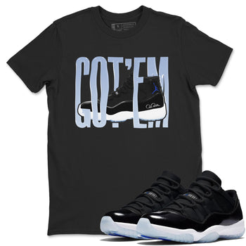11s Black and Varsity Royal shirt to match jordans Wiggling Gotem sneaker tees Air Jordan 11 Black/Varsity Royal SNRT Sneaker Release Tees Unisex Black 1 T-Shirt