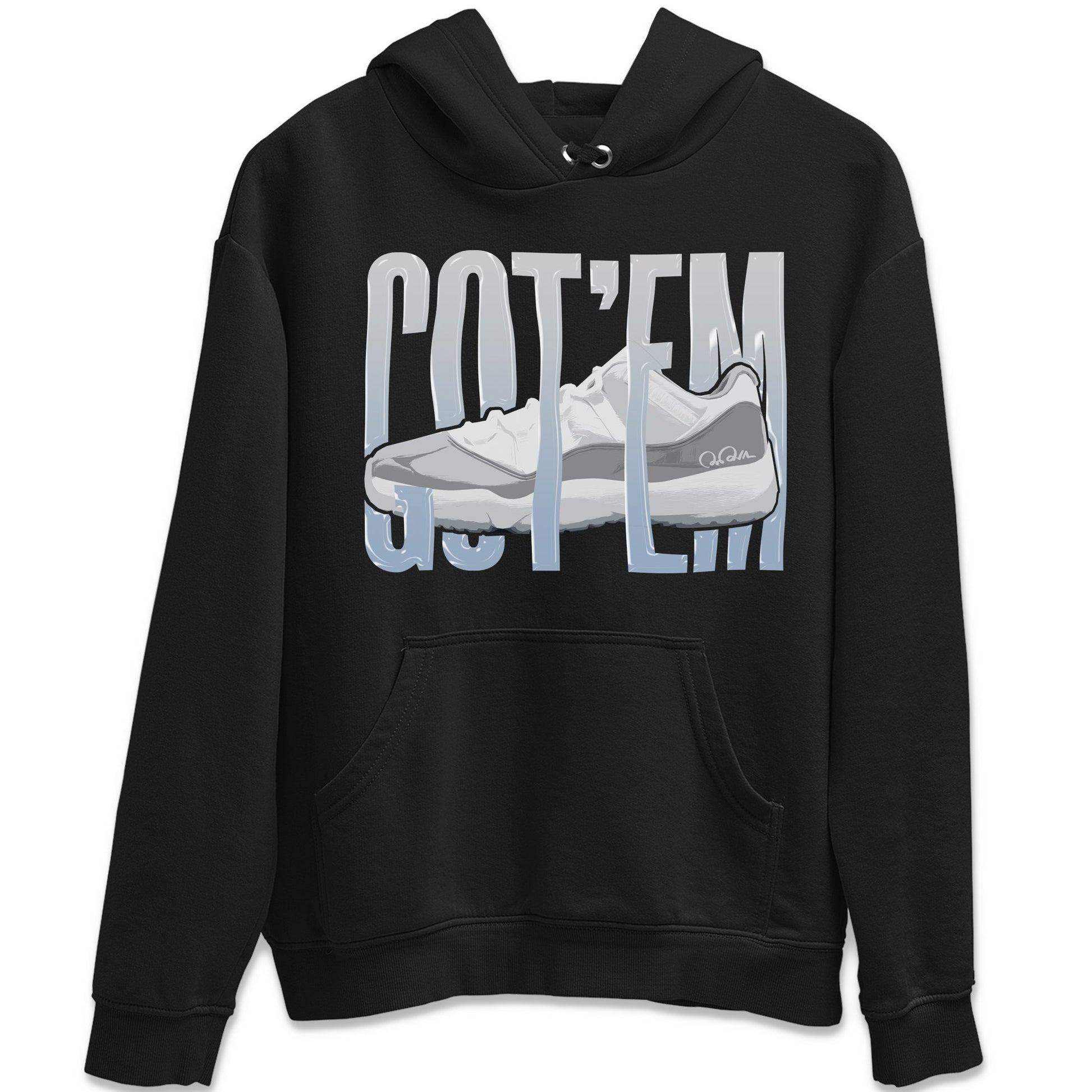 Air Jordan 11 White Cement Sneaker Match Tees Wiggling Gotem Sneaker Tees Air Jordan 11 Cement Grey Sneaker Release Tees Unisex Shirts Black 2