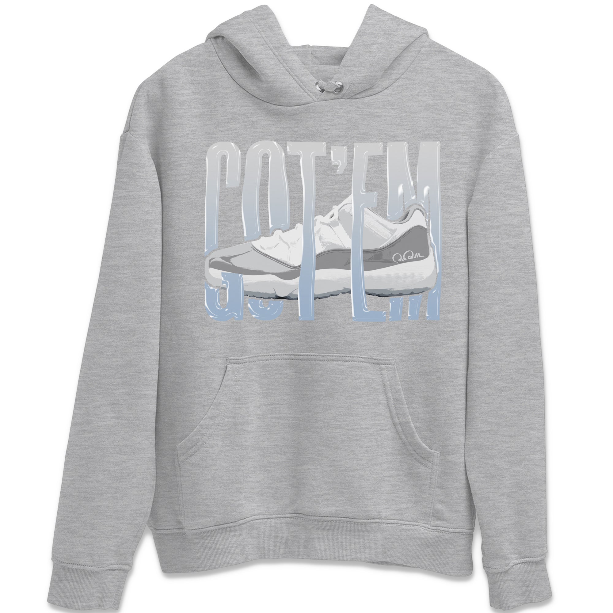 Air Jordan 11 White Cement Sneaker Match Tees Wiggling Gotem Sneaker Tees Air Jordan 11 Cement Grey Sneaker Release Tees Unisex Shirts Heather Grey 2