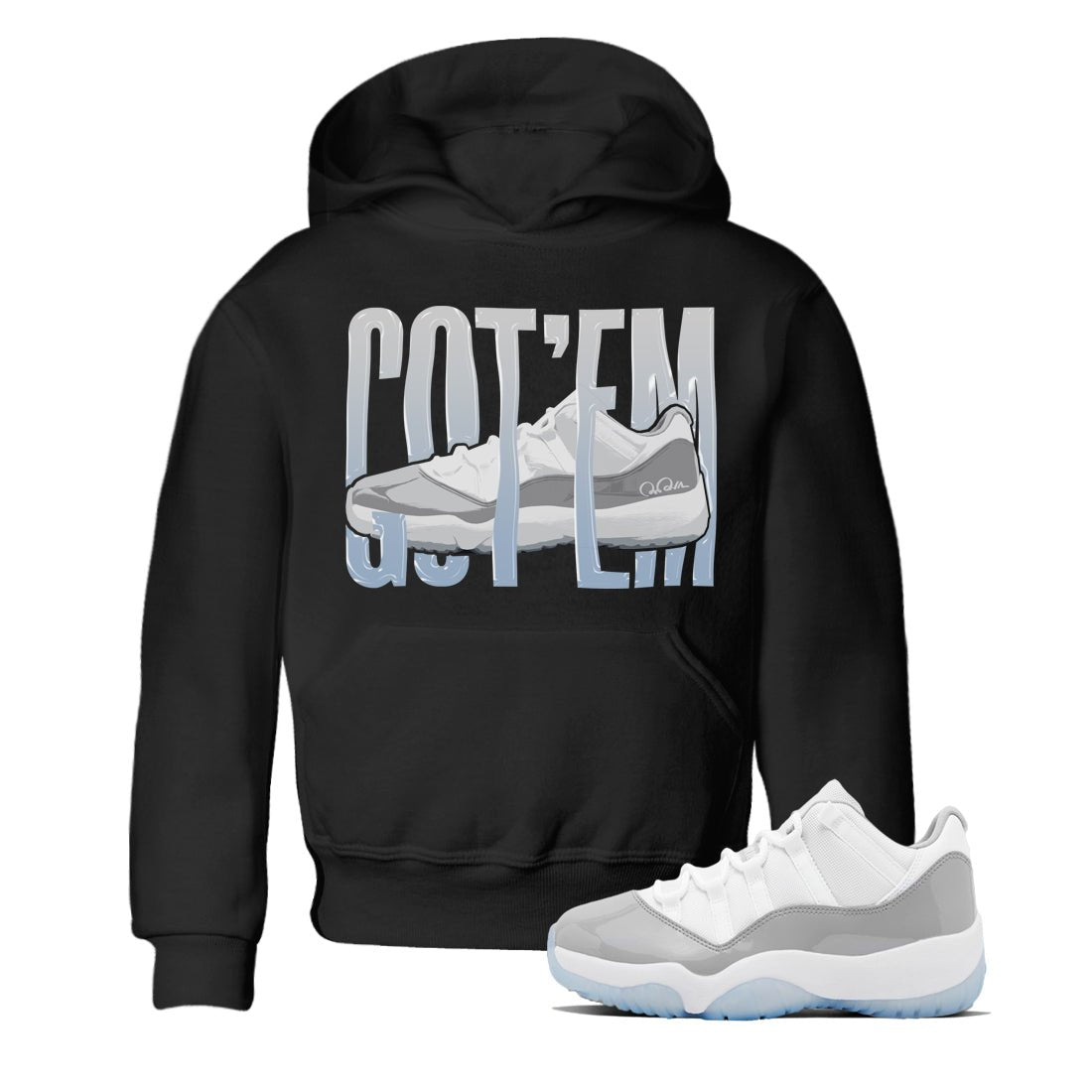 Air Jordan 11 White Cement Wiggling Gotem Baby and Kids Sneaker Tees Air Jordan 11 Cement Grey Kids Sneaker Tees Washing and Care Tip