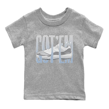 Air Jordan 11 White Cement Sneaker Match Tees Wiggling Gotem Sneaker Tees Air Jordan 11 Cement Grey Sneaker Release Tees Kids Shirts Heather Grey 2