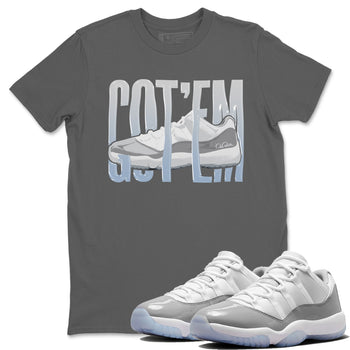 Air Jordan 11 White Cement Wiggling Gotem Crew Neck Sneaker Tees Air Jordan 11 Cement Grey Sneaker T-Shirts Washing and Care Tip