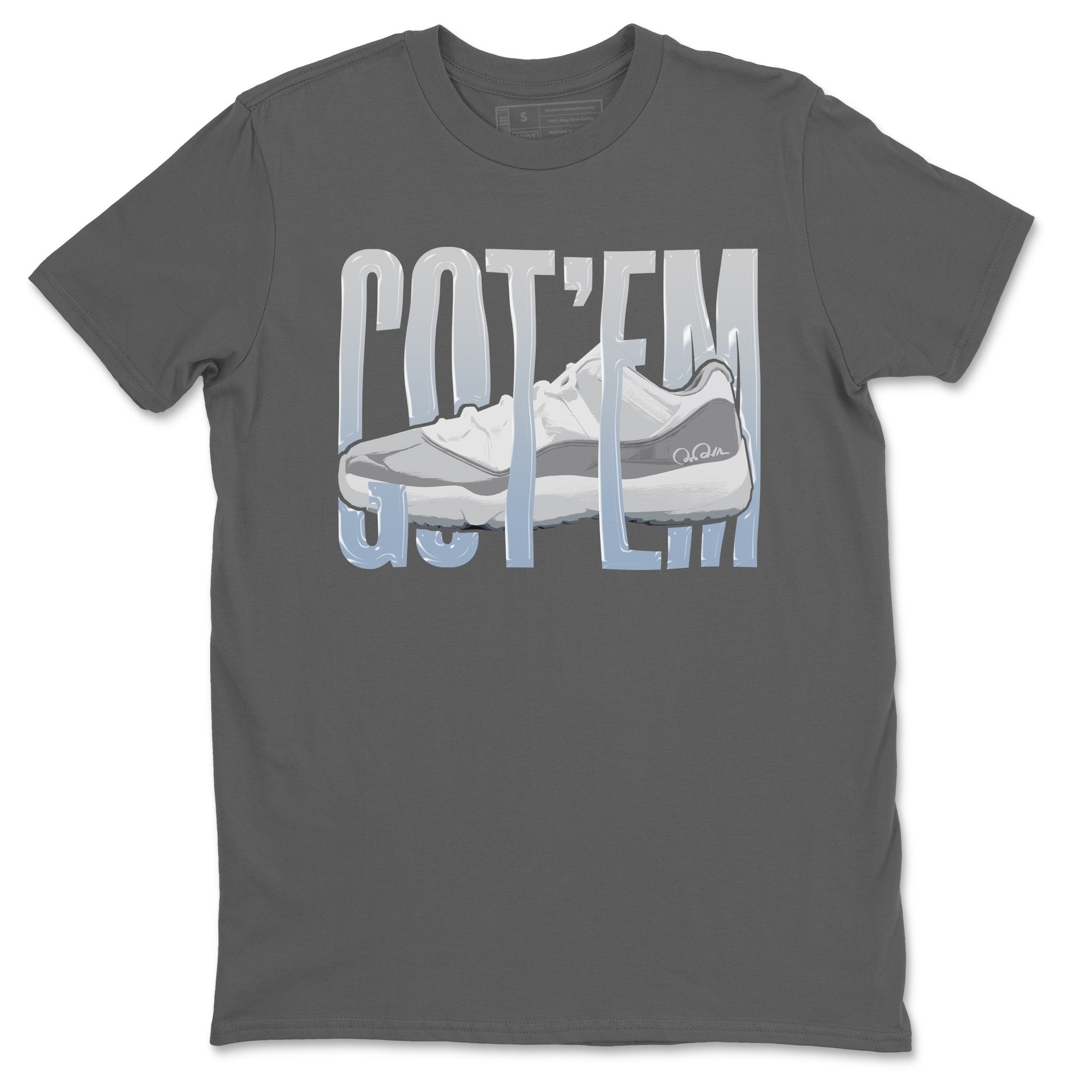 Air Jordan 11 White Cement Sneaker Match Tees Wiggling Gotem Sneaker Tees Air Jordan 11 Cement Grey Sneaker Release Tees Unisex Shirts Cool Grey 2