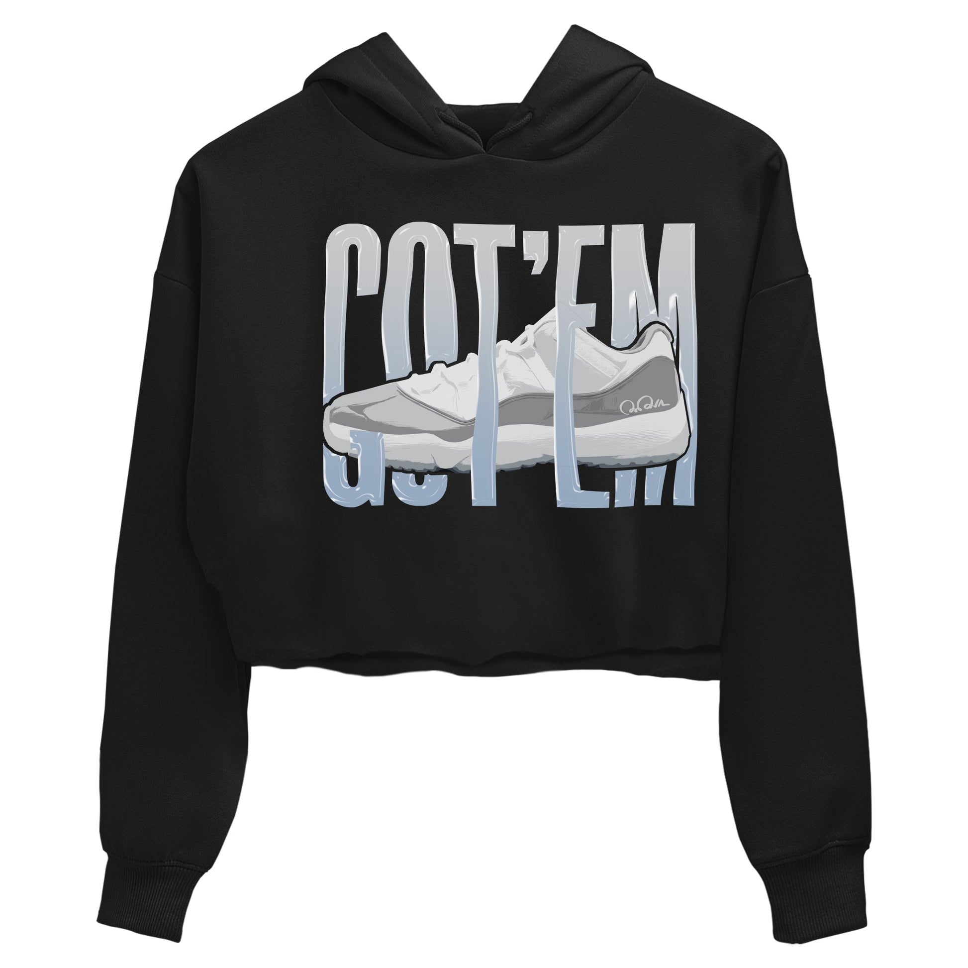 Air Jordan 11 White Cement Sneaker Match Tees Wiggling Gotem Sneaker Tees Air Jordan 11 Cement Grey Sneaker Release Tees Women's Shirts Black 2