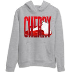 Air Jordan 12 Cherry Sneaker Match Tees Wiggling Gotem Sneaker Tees AJ12 Cherry Sneaker Release Tees Unisex Shirts Heather Grey 2