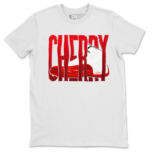 Air Jordan 12 Cherry Sneaker Match Tees Wiggling Gotem Sneaker Tees AJ12 Cherry Sneaker Release Tees Unisex Shirts White 2