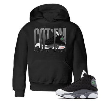 Air Jordan 13 Black Flint Wiggling Gotem Baby and Kids Sneaker Tees AJ13 Retro Black Flint Kids Sneaker Tees Washing and Care Tip