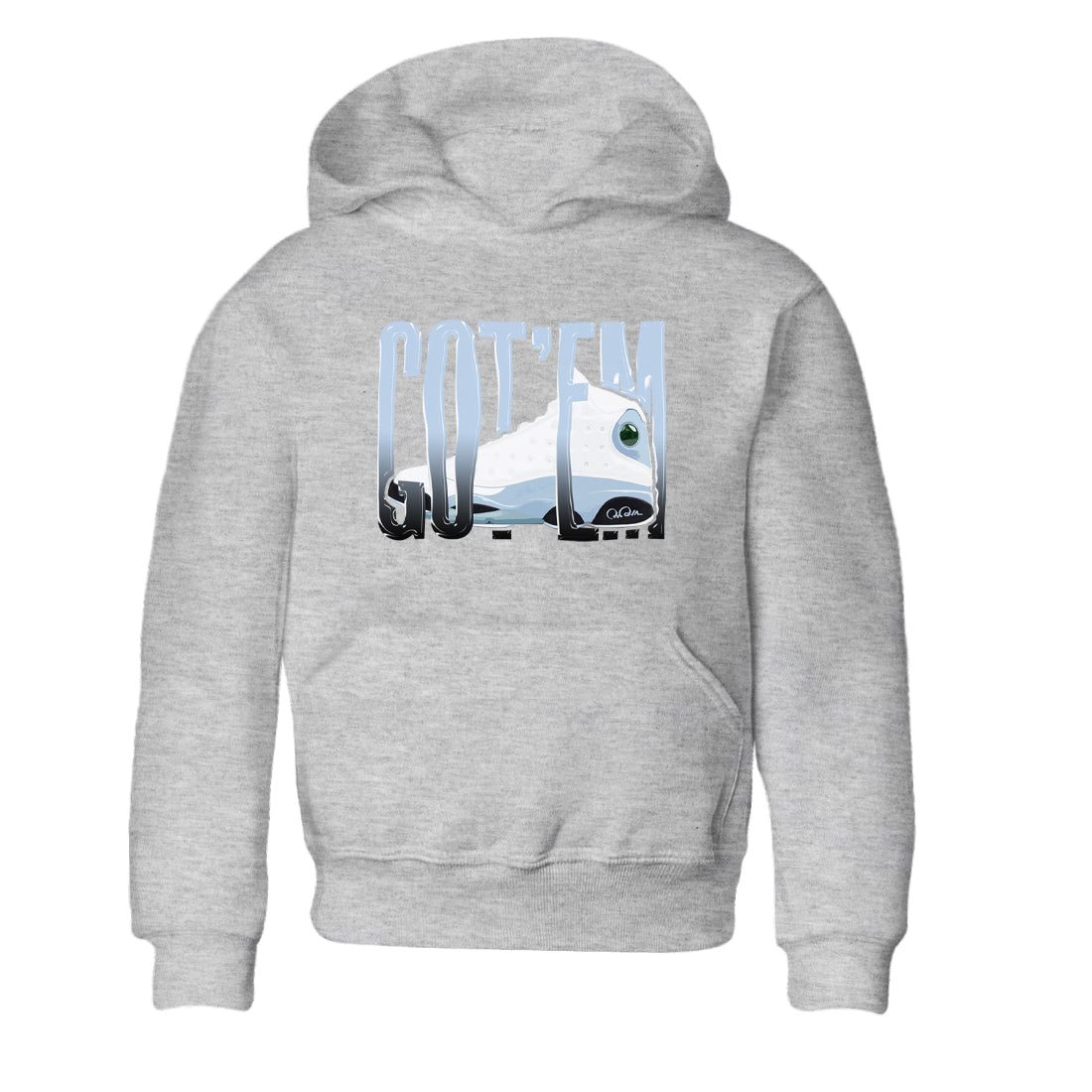 Air Jordan 13 Blue Grey shirt to match jordans Wiggling Gotem sneaker tees AJ13 Blue Grey SNRT sneaker release tees baby toddler Heather Grey 2 cotton Shirt