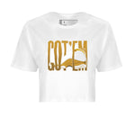 Air Jordan 13 Wheat Sneaker Match Tees Wiggling Gotem Sneaker Tees AJ13 Wheat Sneaker Release Tees Women's Shirts White 2