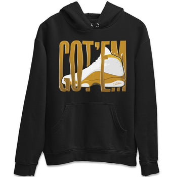 Air Jordan 13 Wheat Sneaker Match Tees Wiggling Gotem Sneaker Tees AJ13 Wheat Sneaker Release Tees Unisex Shirts Black 2