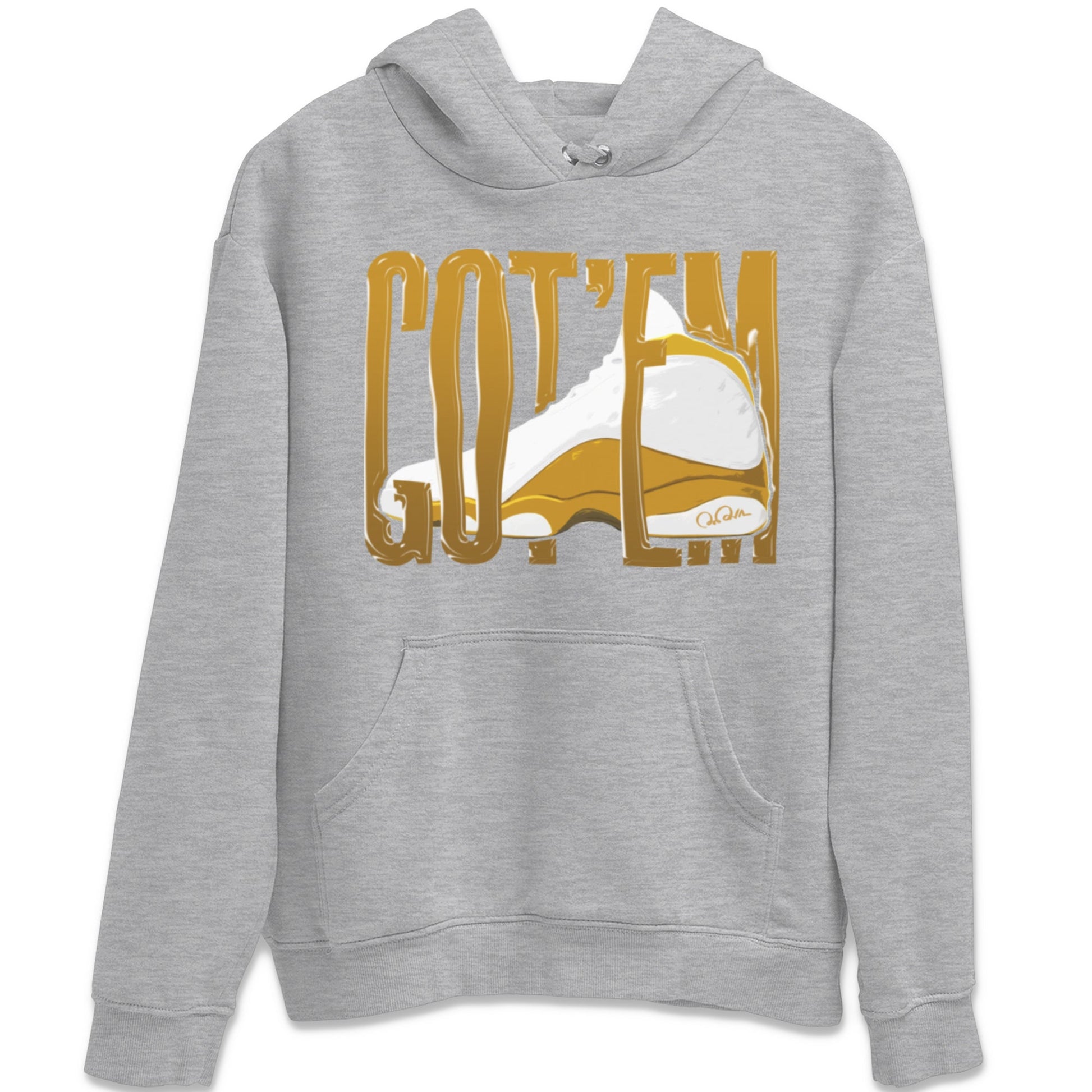 Air Jordan 13 Wheat Sneaker Match Tees Wiggling Gotem Sneaker Tees AJ13 Wheat Sneaker Release Tees Unisex Shirts Heather Grey 2