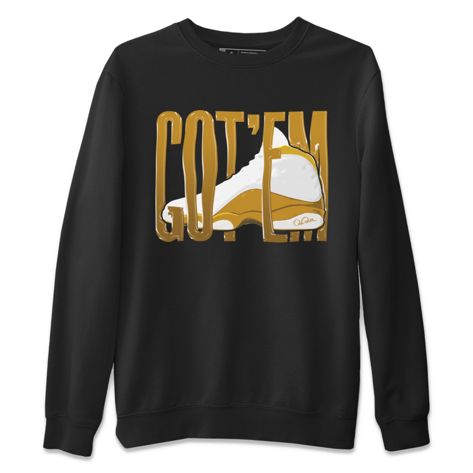 Air Jordan 13 Wheat Sneaker Match Tees Wiggling Gotem Sneaker Tees AJ13 Wheat Sneaker Release Tees Unisex Shirts Black 2
