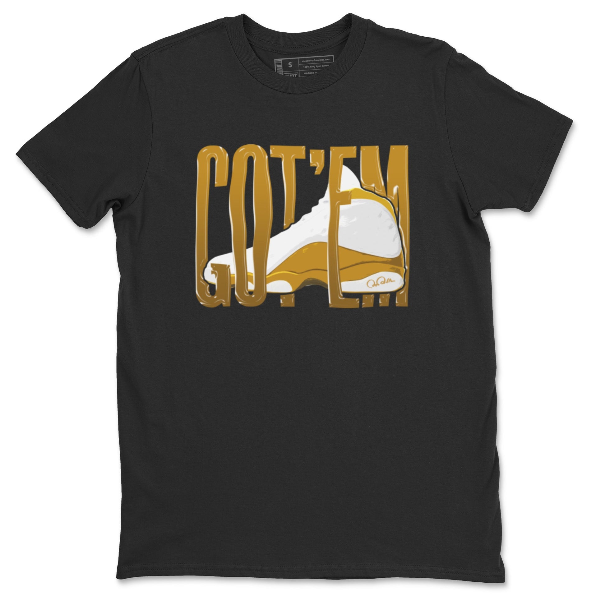 Air Jordan 13 Wheat Sneaker Match Tees Wiggling Gotem Sneaker Tees AJ13 Wheat Sneaker Release Tees Unisex Shirts Black 2