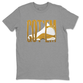 Air Jordan 13 Wheat Sneaker Match Tees Wiggling Gotem Sneaker Tees AJ13 Wheat Sneaker Release Tees Unisex Shirts Heather Grey 2