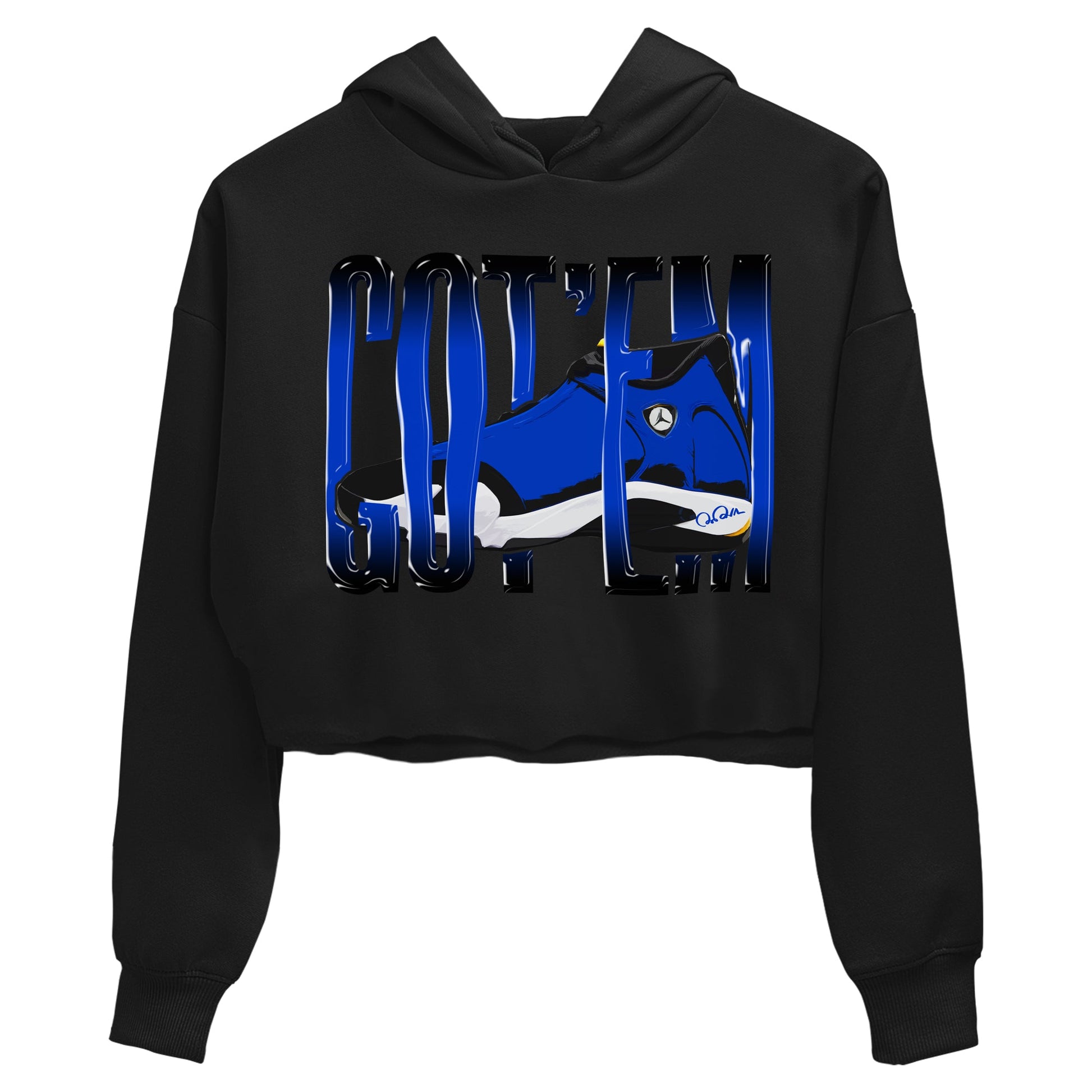 Air Jordan 14 Laney Sneaker Match Tees Wiggling Gotem Sneaker Tees AJ14 Laney Sneaker Release Tees Women's Shirts Black 2