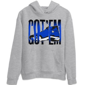 Air Jordan 14 Laney Sneaker Match Tees Wiggling Gotem Sneaker Tees AJ14 Laney Sneaker Release Tees Unisex Shirts Heather Grey 2