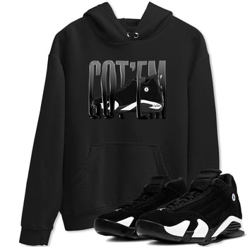 14s Panda shirt to match jordans Wiggling Gotem sneaker tees Air Jordan 14 Panda SNRT Sneaker Release Tees Unisex Black 1 T-Shirt
