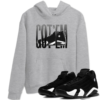 14s Panda shirt to match jordans Wiggling Gotem sneaker tees Air Jordan 14 Panda SNRT Sneaker Release Tees Unisex Heather Grey 1 T-Shirt
