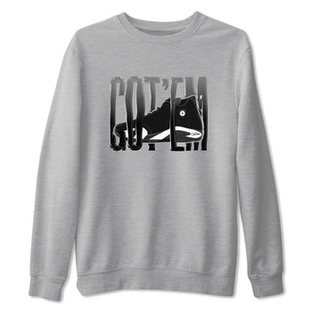 14s Panda shirt to match jordans Wiggling Gotem sneaker tees Air Jordan 14 Panda SNRT Sneaker Release Tees Unisex Heather Grey 2 T-Shirt