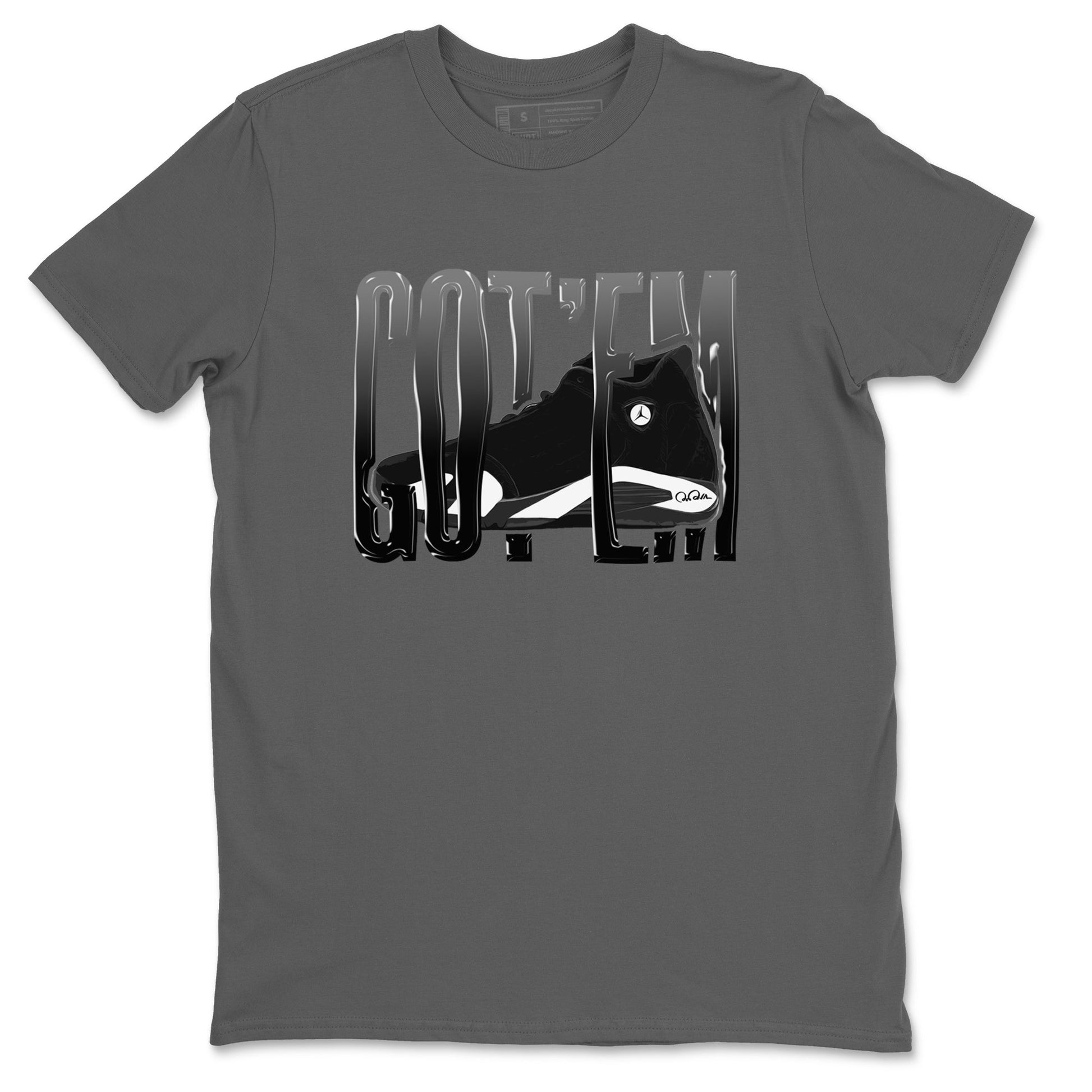 14s Panda shirt to match jordans Wiggling Gotem sneaker tees Air Jordan 14 Panda SNRT Sneaker Release Tees Unisex Cool Grey 2 T-Shirt