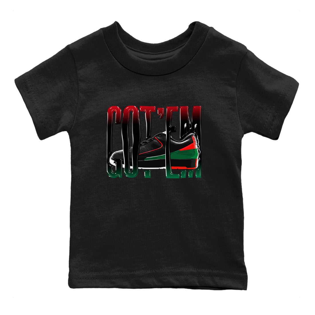 2s Christmas X-mas gift shirt to match jordans Wiggling Gotem sneaker tees Air Jordan 2 Christmas SNRT Sneaker Release Tees Baby Toddler Black 2 T-Shirt