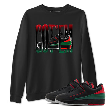 2s Christmas X-mas gift shirt to match jordans Wiggling Gotem sneaker tees Air Jordan 2 Christmas SNRT Sneaker Release Tees Unisex Black 1 T-Shirt
