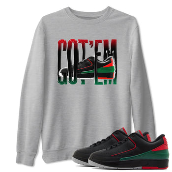 2s Christmas X-mas gift shirt to match jordans Wiggling Gotem sneaker tees Air Jordan 2 Christmas SNRT Sneaker Release Tees Unisex Heather Grey 1 T-Shirt