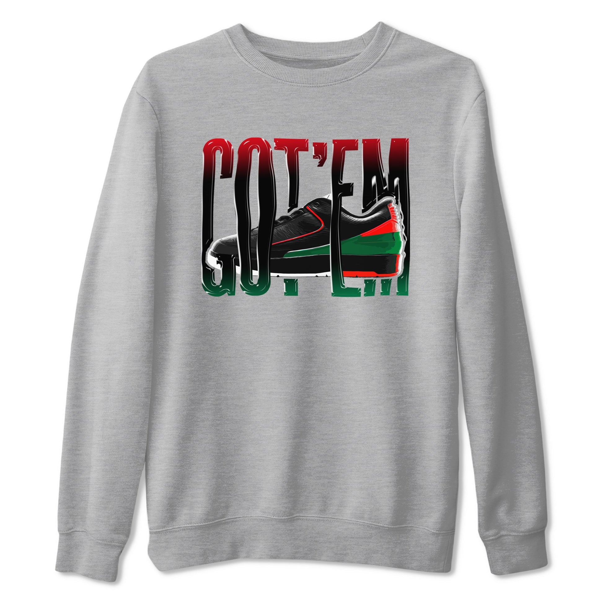 2s Christmas X-mas gift shirt to match jordans Wiggling Gotem sneaker tees Air Jordan 2 Christmas SNRT Sneaker Release Tees Unisex Heather Grey 2 T-Shirt