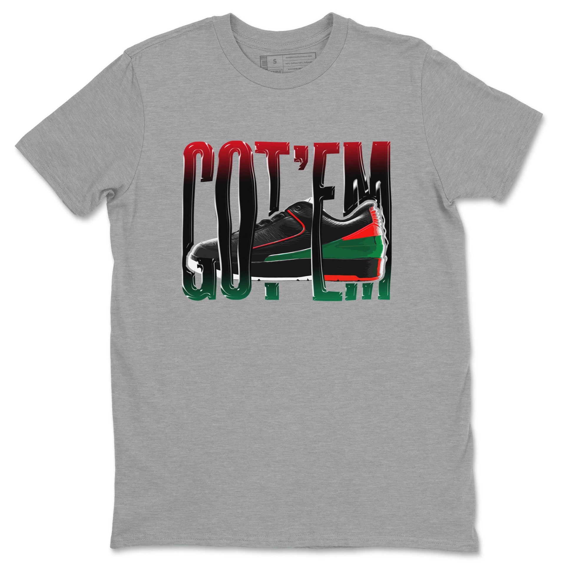2s Christmas X-mas gift shirt to match jordans Wiggling Gotem sneaker tees Air Jordan 2 Christmas SNRT Sneaker Release Tees Unisex Heather Grey 2 T-Shirt