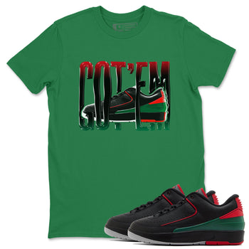 2s Christmas X-mas gift shirt to match jordans Wiggling Gotem sneaker tees Air Jordan 2 Christmas SNRT Sneaker Release Tees Unisex Kelly Green 1 T-Shirt