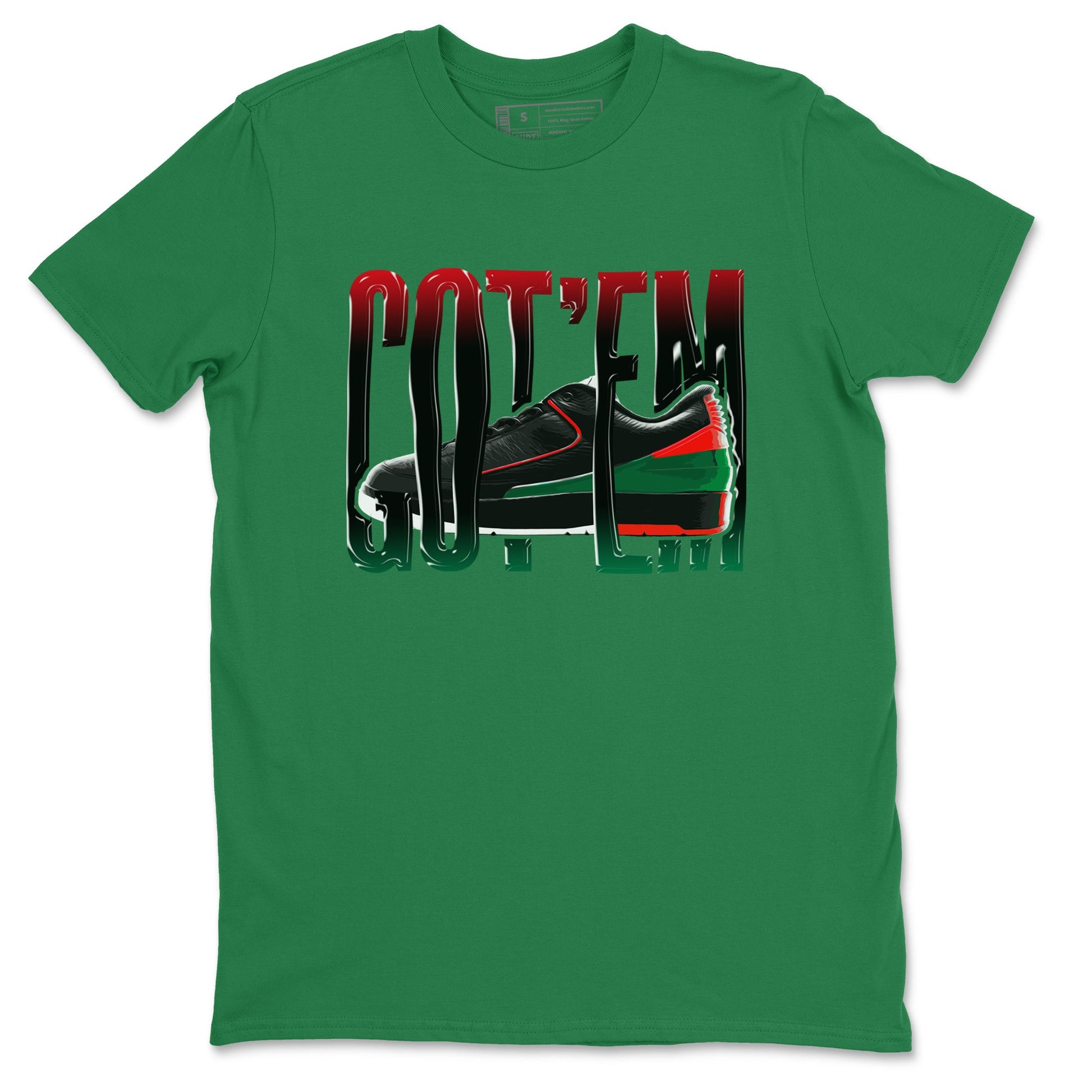 2s Christmas X-mas gift shirt to match jordans Wiggling Gotem sneaker tees Air Jordan 2 Christmas SNRT Sneaker Release Tees Unisex Kelly Green 2 T-Shirt