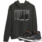 Air Jordan 3 Fear shirt to match jordans Wiggling Gotem sneaker tees AJ3 Fear SNRT Sneaker Release Tees Unisex Charcoal Heather 1 T-Shirt