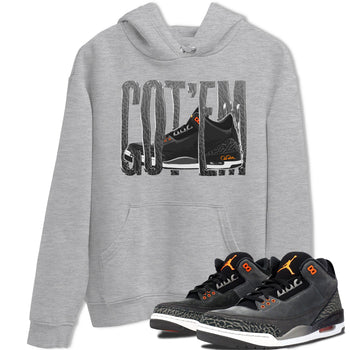 Air Jordan 3 Fear shirt to match jordans Wiggling Gotem sneaker tees AJ3 Fear SNRT Sneaker Release Tees Unisex Heather Grey 1 T-Shirt