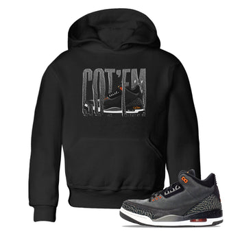 Air Jordan 3 Fear shirt to match jordans Wiggling Gotem sneaker tees AJ3 Fear SNRT Sneaker Release Tees Baby Toddler Black 1 T-Shirt