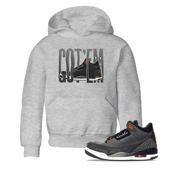 Air Jordan 3 Fear shirt to match jordans Wiggling Gotem sneaker tees AJ3 Fear SNRT Sneaker Release Tees Baby Toddler Heather Grey 1 T-Shirt