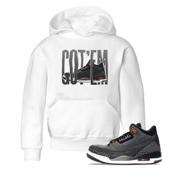 Air Jordan 3 Fear shirt to match jordans Wiggling Gotem sneaker tees AJ3 Fear SNRT Sneaker Release Tees Baby Toddler White 1 T-Shirt
