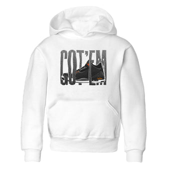 Air Jordan 3 Fear shirt to match jordans Wiggling Gotem sneaker tees AJ3 Fear SNRT Sneaker Release Tees Baby Toddler White 2 T-Shirt
