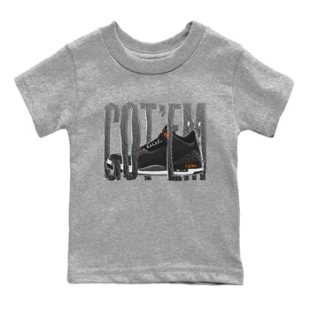 Air Jordan 3 Fear shirt to match jordans Wiggling Gotem sneaker tees AJ3 Fear SNRT Sneaker Release Tees Baby Toddler Heather Grey 2 T-Shirt