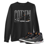 Air Jordan 3 Fear shirt to match jordans Wiggling Gotem sneaker tees AJ3 Fear SNRT Sneaker Release Tees Unisex Black 1 T-Shirt
