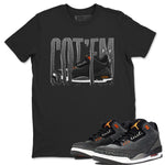 Air Jordan 3 Fear shirt to match jordans Wiggling Gotem sneaker tees AJ3 Fear SNRT Sneaker Release Tees Unisex Black 1 T-Shirt