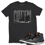 Air Jordan 3 Fear shirt to match jordans Wiggling Gotem sneaker tees AJ3 Fear SNRT Sneaker Release Tees Unisex Charcoal Heather 1 T-Shirt