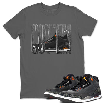 Air Jordan 3 Fear shirt to match jordans Wiggling Gotem sneaker tees AJ3 Fear SNRT Sneaker Release Tees Unisex Cool Grey 1 T-Shirt