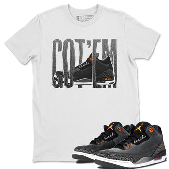 Air Jordan 3 Fear shirt to match jordans Wiggling Gotem sneaker tees AJ3 Fear SNRT Sneaker Release Tees Unisex White 1 T-Shirt