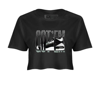 3s Green Glow shirt to match jordans Wiggling Gotem sneaker tees Air Jordan 3 Green Glow SNRT Sneaker Release Tees Black 2 crop length shirt